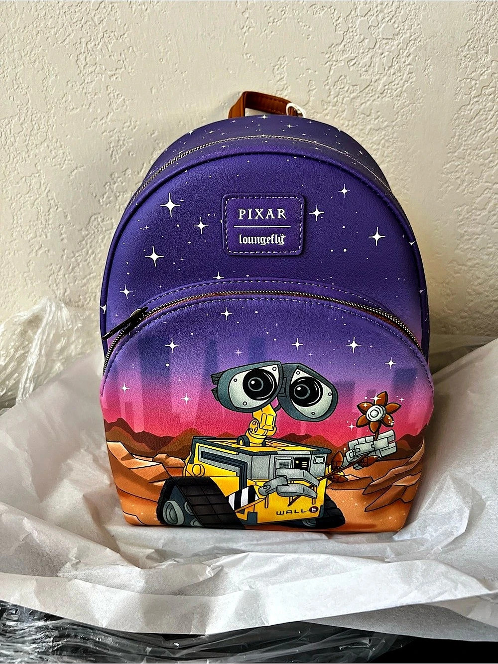 Loungefly Disney Pixar WALL-E & EVE Night Scene Starry Sky Mini Backpack - NWT